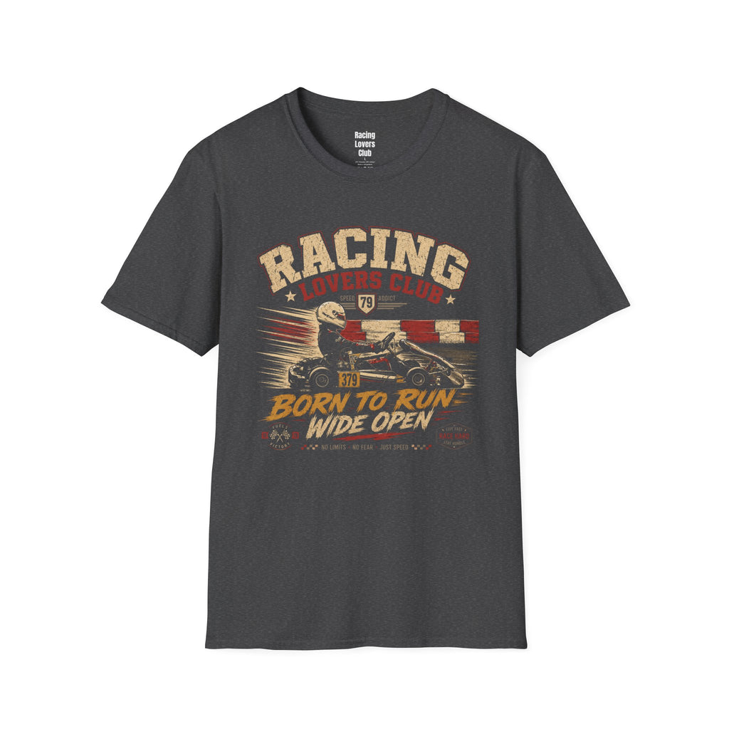Born To Run Wide Open T-Shirt — racing-themed graphic tee from Racing Lovers Club