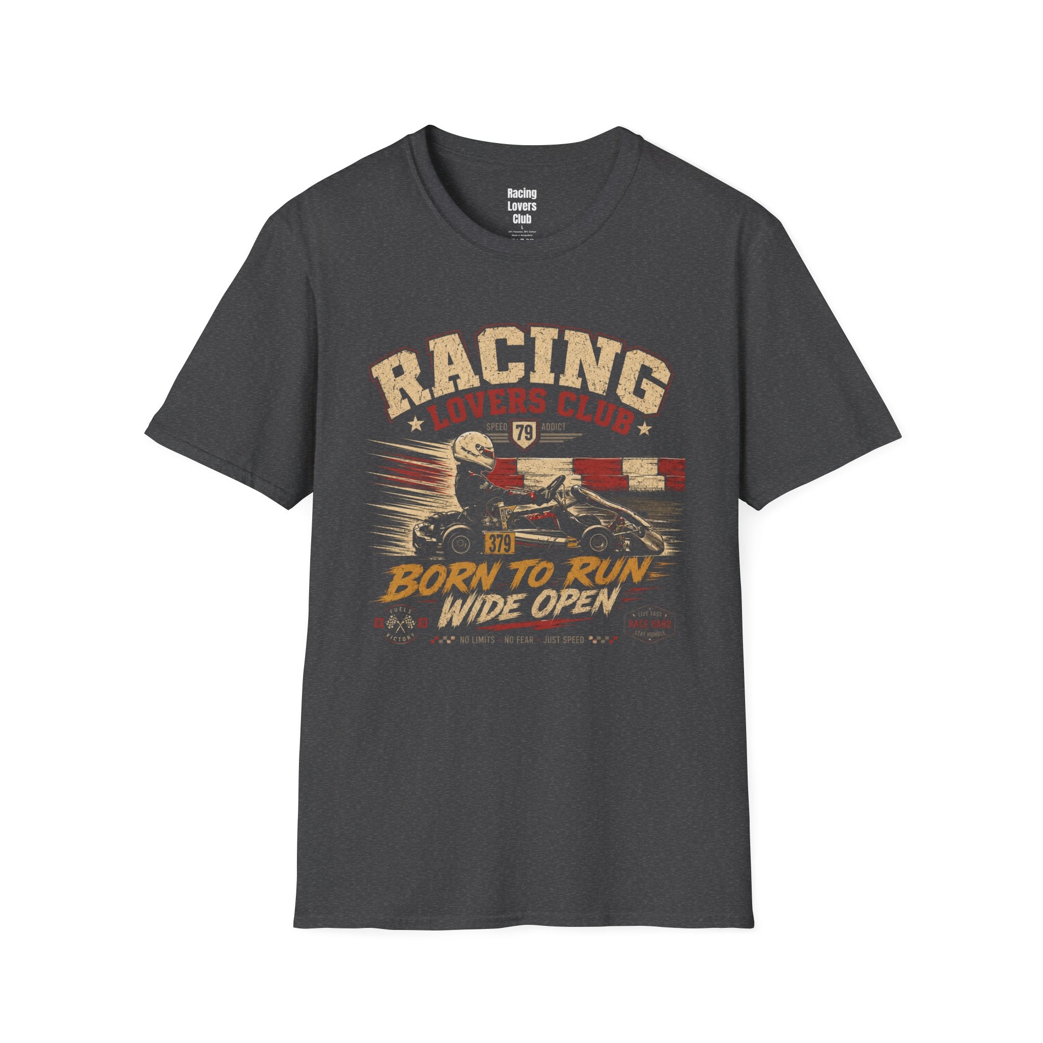 Born To Run Wide Open T-Shirt — racing-themed graphic tee from Racing Lovers Club