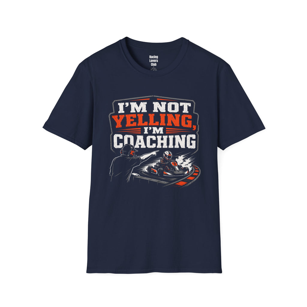 Dads Coaching T-Shirt — racing-themed graphic tee from Racing Lovers Club