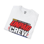 Unpaid Crew Chief T-Shirt — racing-themed graphic tee from Racing Lovers Club