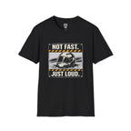 Not Fast Just Loud T-Shirt — racing-themed graphic tee from Racing Lovers Club