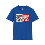 Lights Out Go T-Shirt — racing-themed graphic tee from Racing Lovers Club