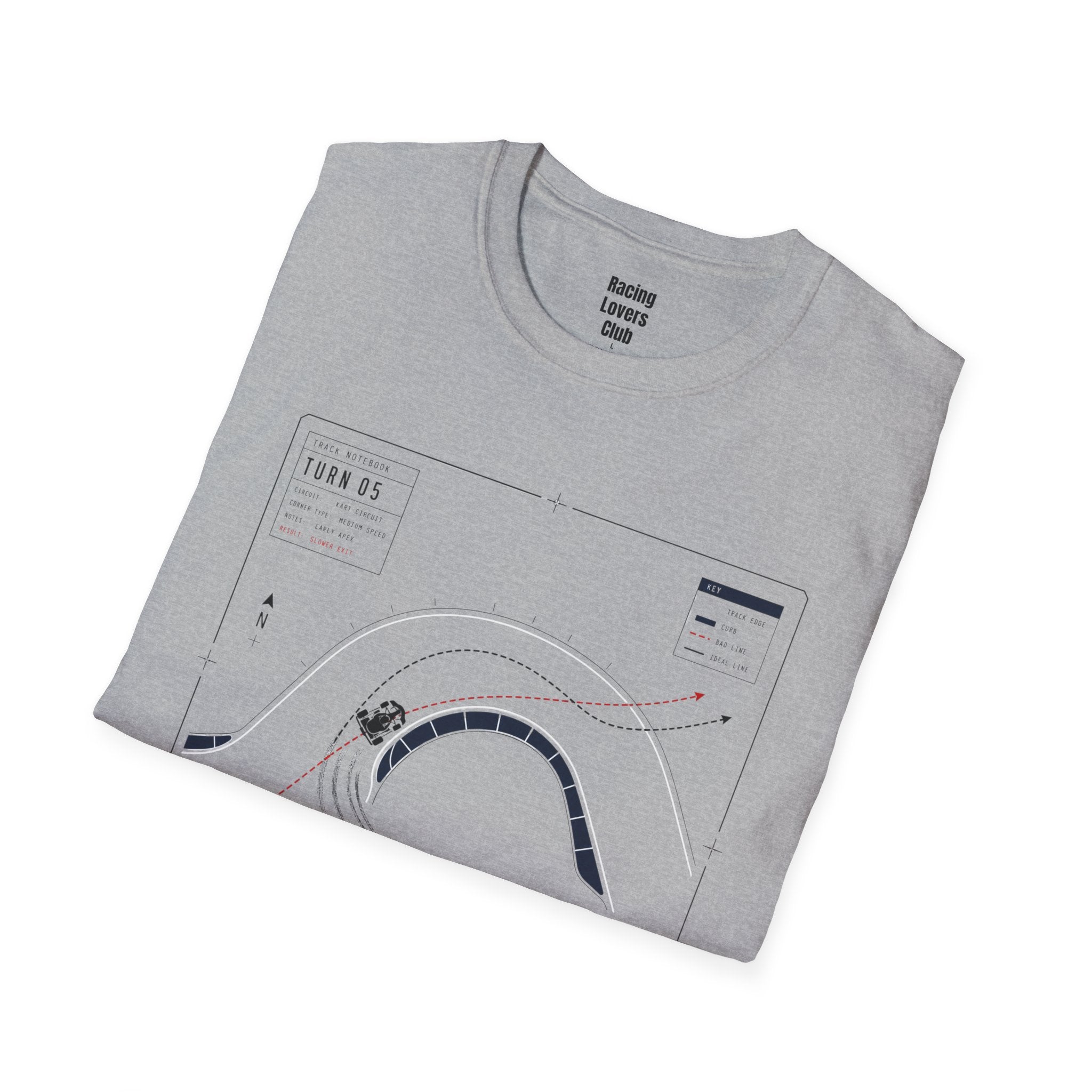 Turn 05 Bad Line Strong Opinion T-Shirt — racing-themed graphic tee from Racing Lovers Club