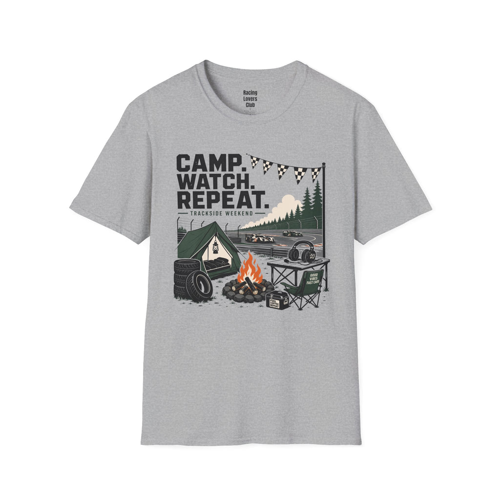 Camp. Watch. Repeat. T-Shirt