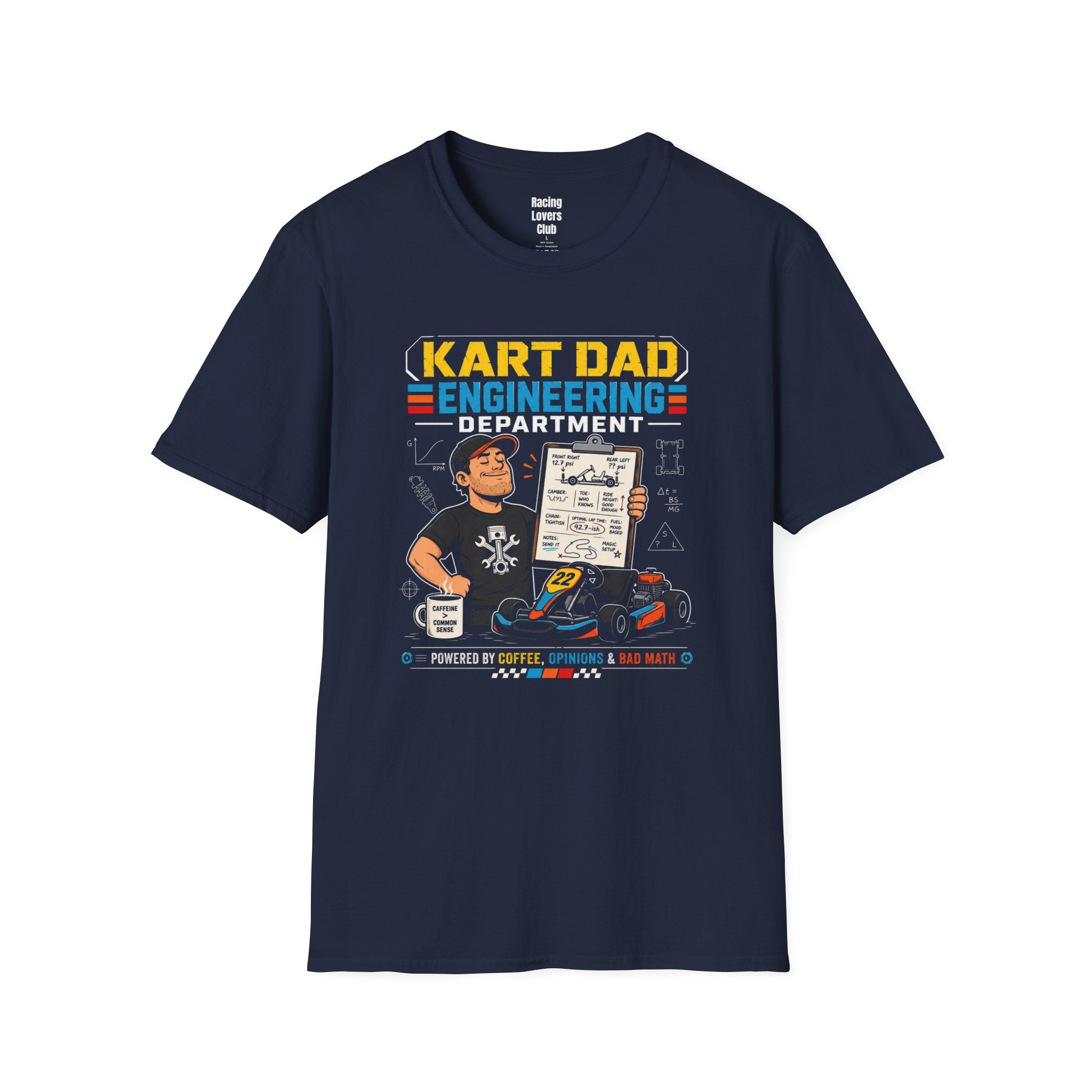 Kart Dad Engineering Department T-Shirt