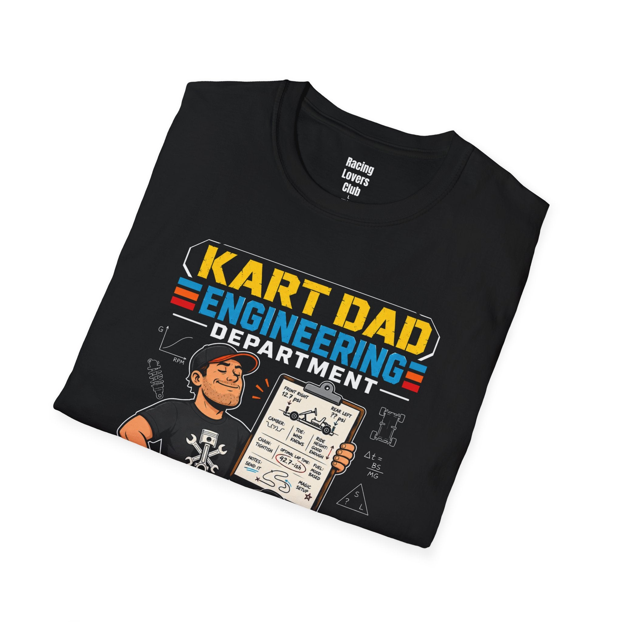 Kart Dad Engineering Department T-Shirt