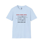 Camber Caster Coffee T-Shirt — racing-themed graphic tee from Racing Lovers Club