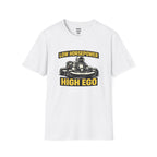 Low Horsepower High Ego T-Shirt — racing-themed graphic tee from Racing Lovers Club
