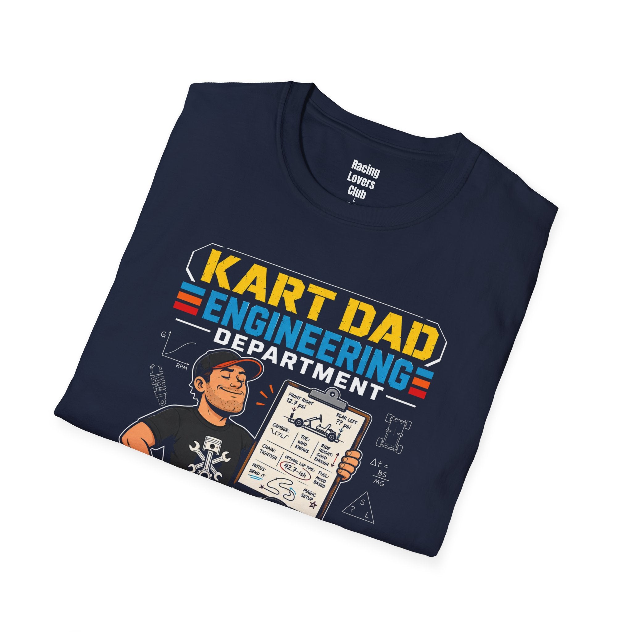 Kart Dad Engineering Department T-Shirt