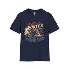 Red, White & Racing Lines T-Shirt