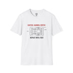 Camber Caster Coffee T-Shirt — racing-themed graphic tee from Racing Lovers Club