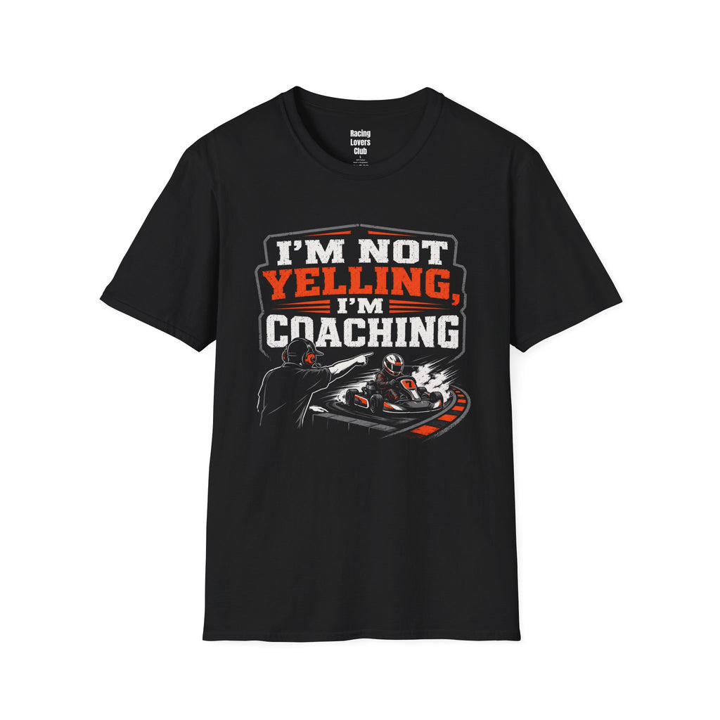 Dads Coaching T-Shirt — racing-themed graphic tee from Racing Lovers Club