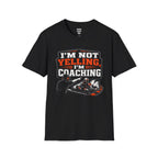 Dads Coaching T-Shirt — racing-themed graphic tee from Racing Lovers Club