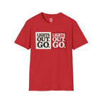 Lights Out Go T-Shirt — racing-themed graphic tee from Racing Lovers Club