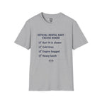 Official Rental Kart Excuse T-Shirt — racing-themed graphic tee from Racing Lovers Club