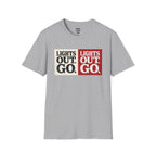 Lights Out Go T-Shirt — racing-themed graphic tee from Racing Lovers Club