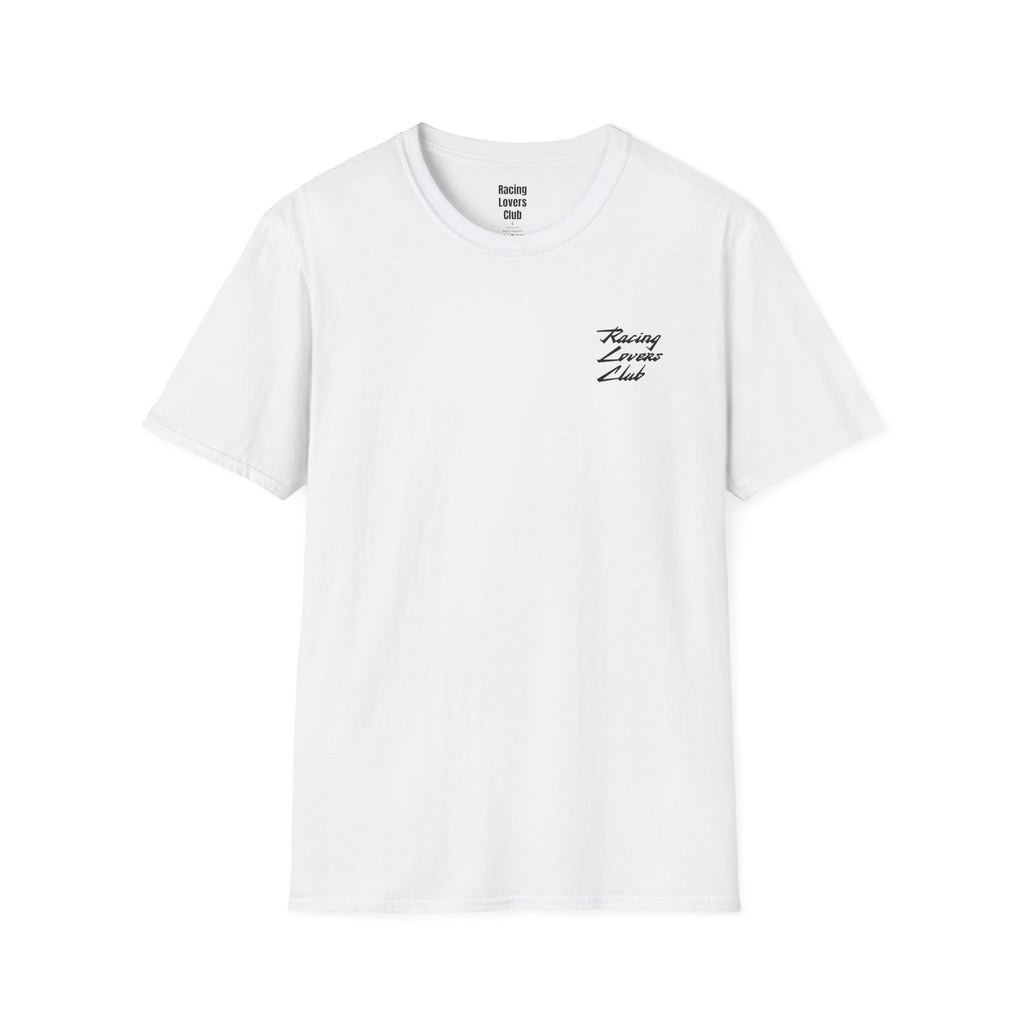 White t-shirt with If You See This You Are Behind print, front view