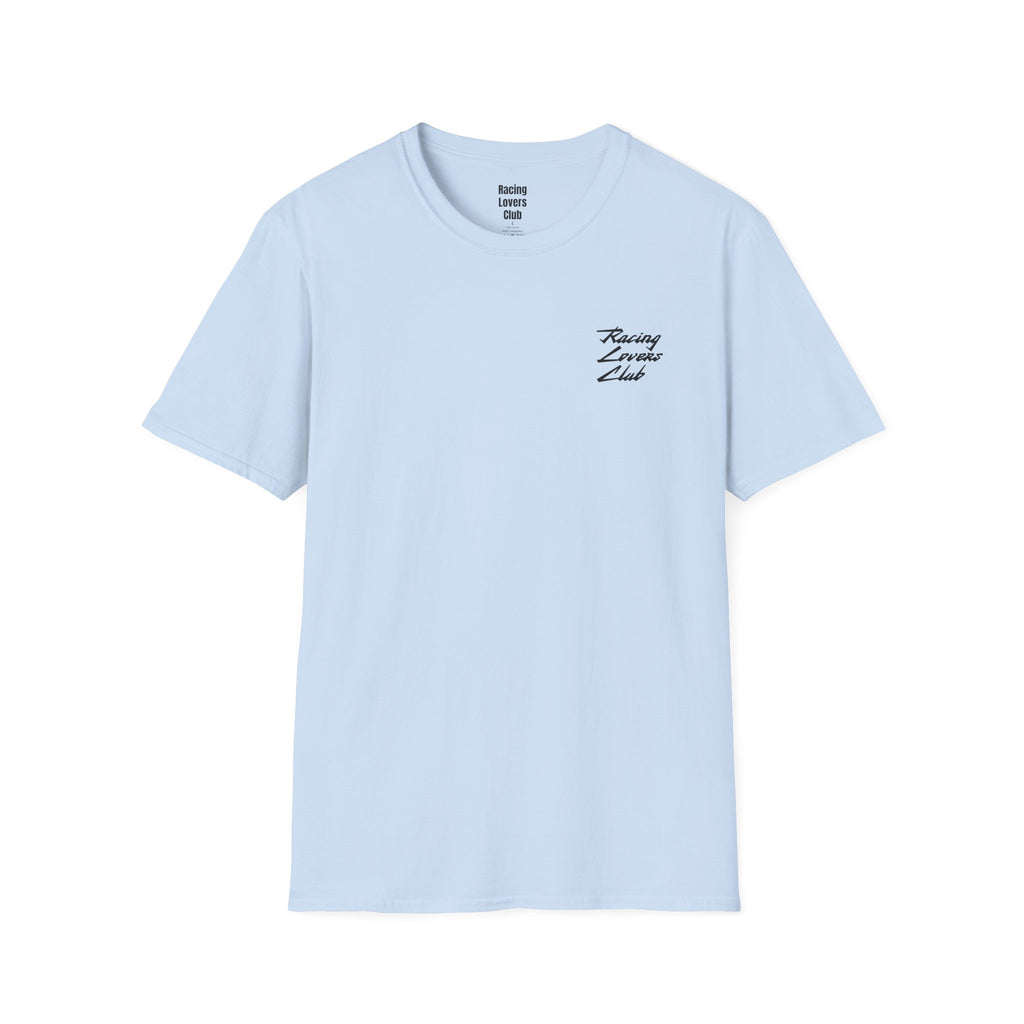 Light blue t-shirt with If You See This You Are Behind print, front view