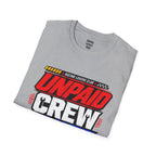 Unpaid Crew Chief T-Shirt — racing-themed graphic tee from Racing Lovers Club