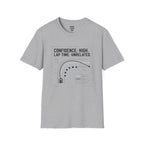 Confidence High. Lap Time Unrelated. T-Shirt — racing-themed graphic tee from Racing Lovers Club