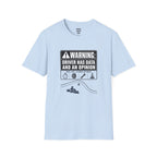 Warning: Driver Has Data T-Shirt — racing-themed graphic tee from Racing Lovers Club