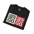 Lights Out Go T-Shirt — racing-themed graphic tee from Racing Lovers Club
