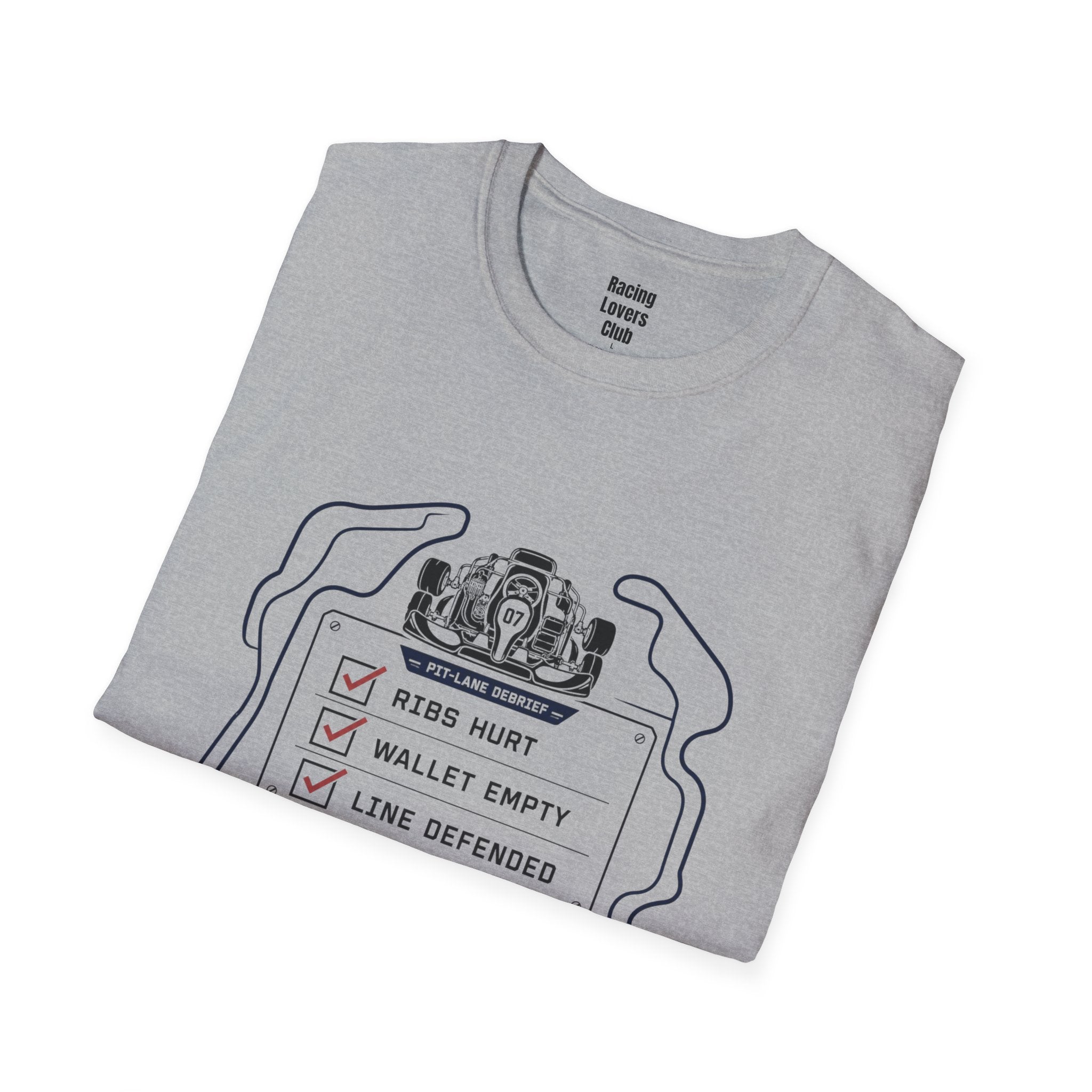 Bad Line Strong Opinion T-Shirt — racing-themed graphic tee from Racing Lovers Club