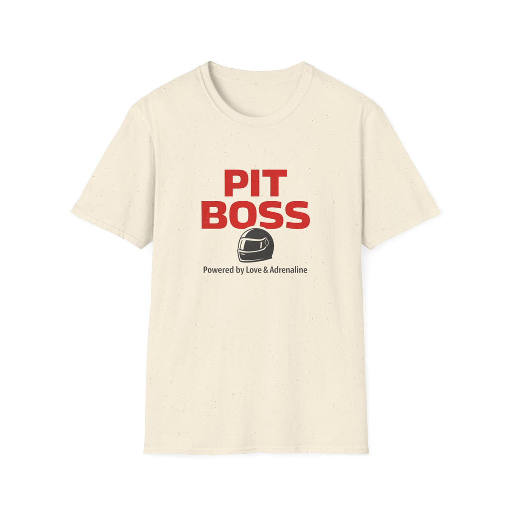 PIT Boss T-Shirt — racing-themed graphic tee from Racing Lovers Club