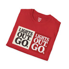Lights Out Go T-Shirt — racing-themed graphic tee from Racing Lovers Club