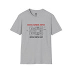 Camber Caster Coffee T-Shirt — racing-themed graphic tee from Racing Lovers Club