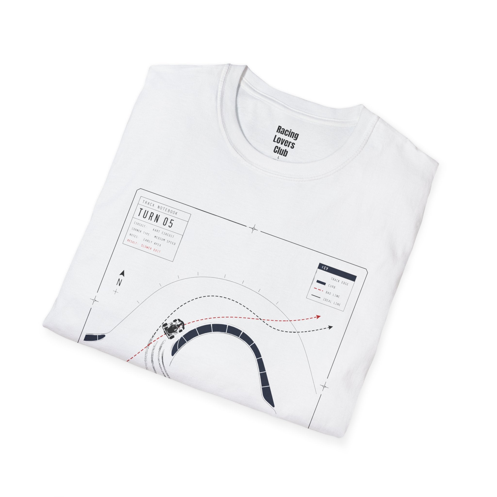 Turn 05 Bad Line Strong Opinion T-Shirt — racing-themed graphic tee from Racing Lovers Club