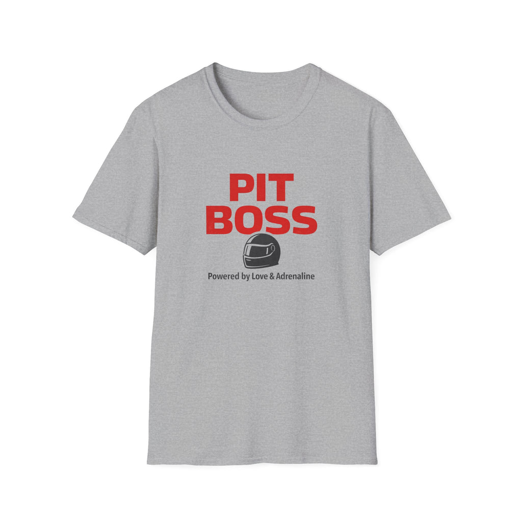 PIT Boss T-Shirt — racing-themed graphic tee from Racing Lovers Club