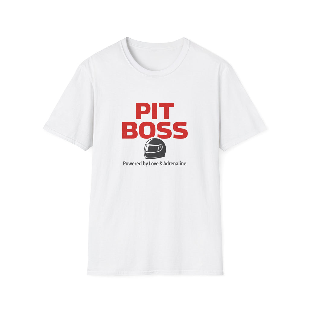 PIT Boss T-Shirt — racing-themed graphic tee from Racing Lovers Club