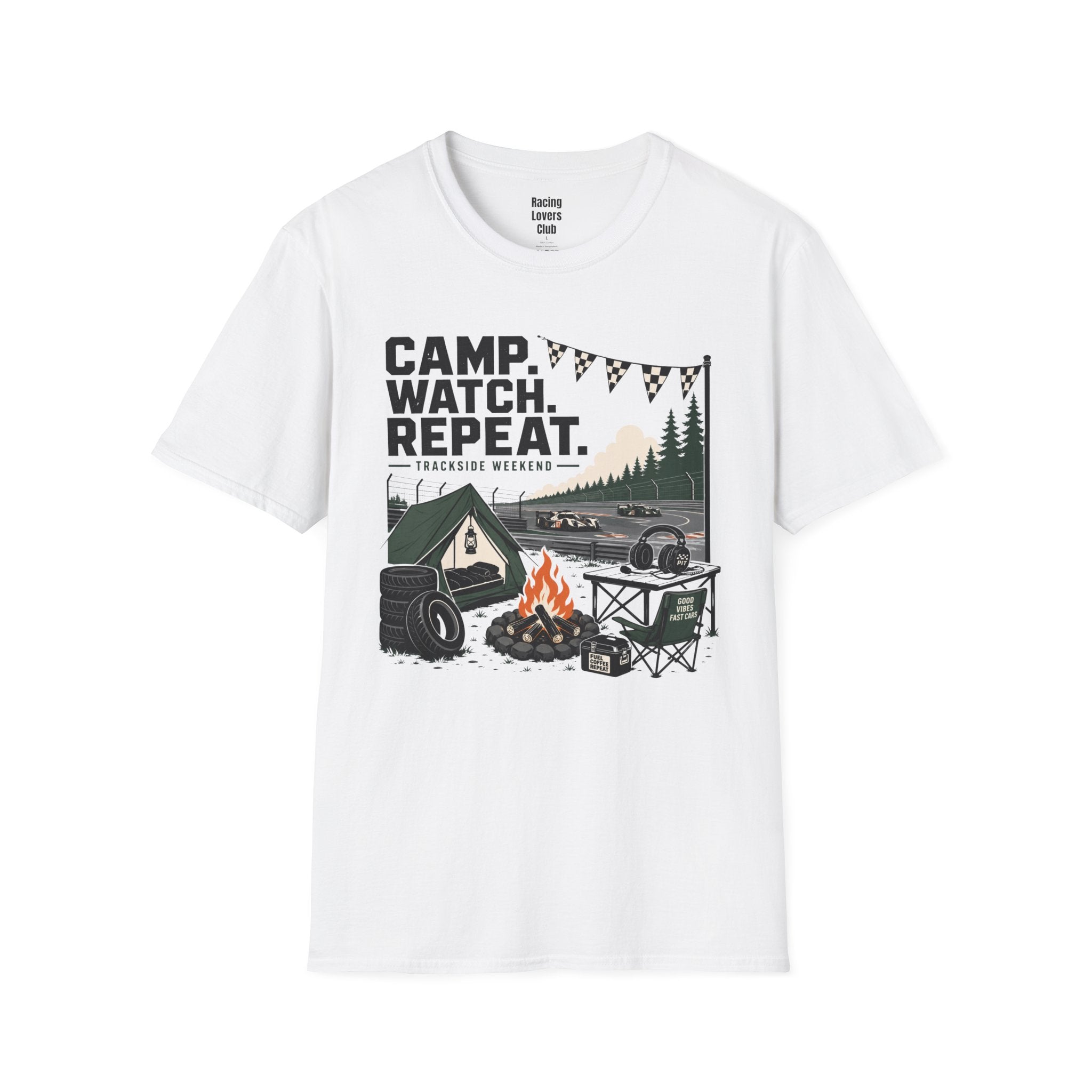 Camp. Watch. Repeat. T-Shirt