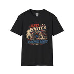 Red, White & Racing Lines T-Shirt
