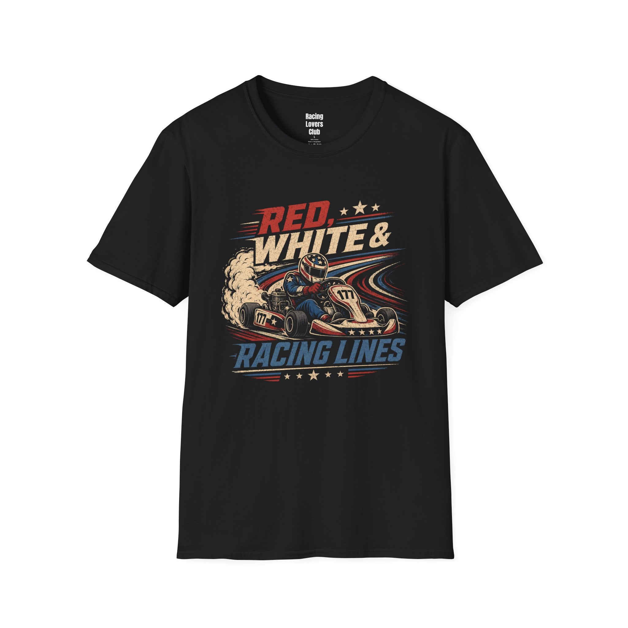Red, White & Racing Lines T-Shirt